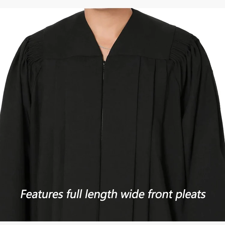 African Judge Robe Wholesale Matte Traditional Classic Black Judge Robes Lawyer Robe With ...