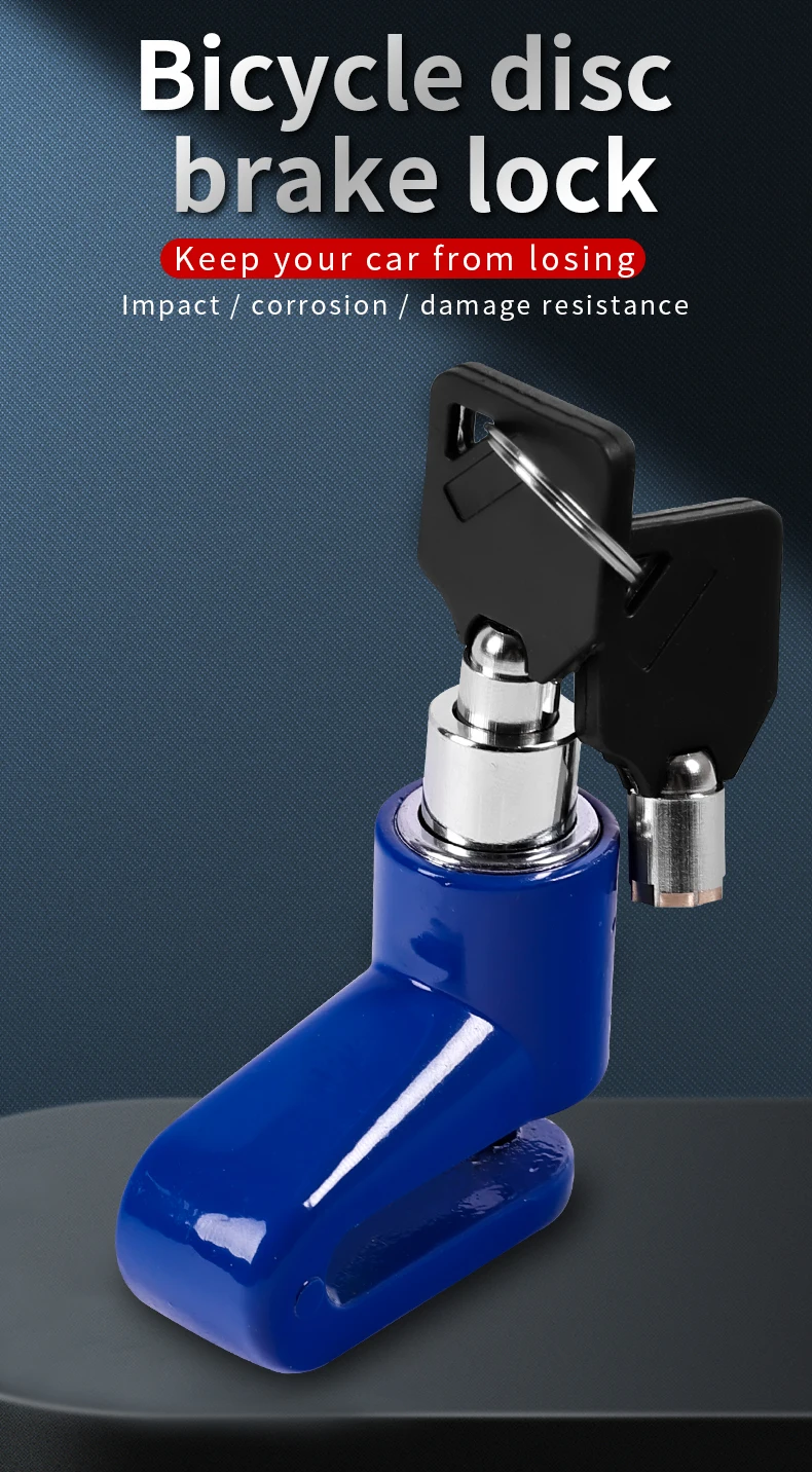 Anti-theft Motorcycle Disc Lock - Steel Bicycle Lock With Key & Oem