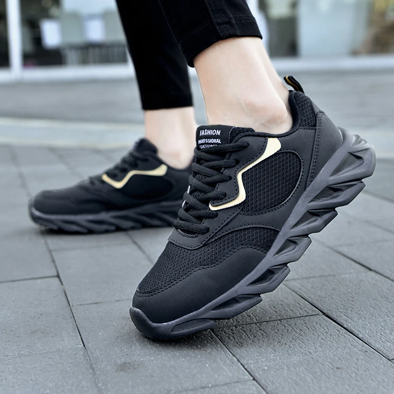 Zapatillas de deporte vulcanizadas gruesas para mujer, Zapatos de moda  informales para papá mayor, tenis de plataforma