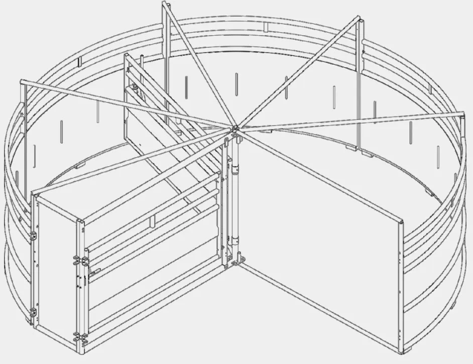 Curved Race Panels for Livestock Handling Cattle Fencing Trellis ...