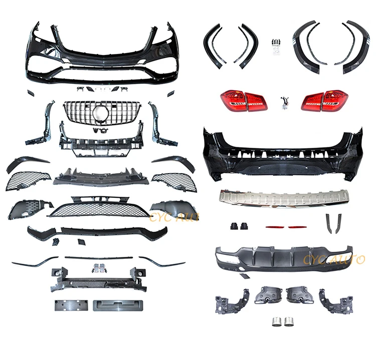 Full Set W166 Body Kit Change To Gls Look 2013 2014 2015 Bodykit For