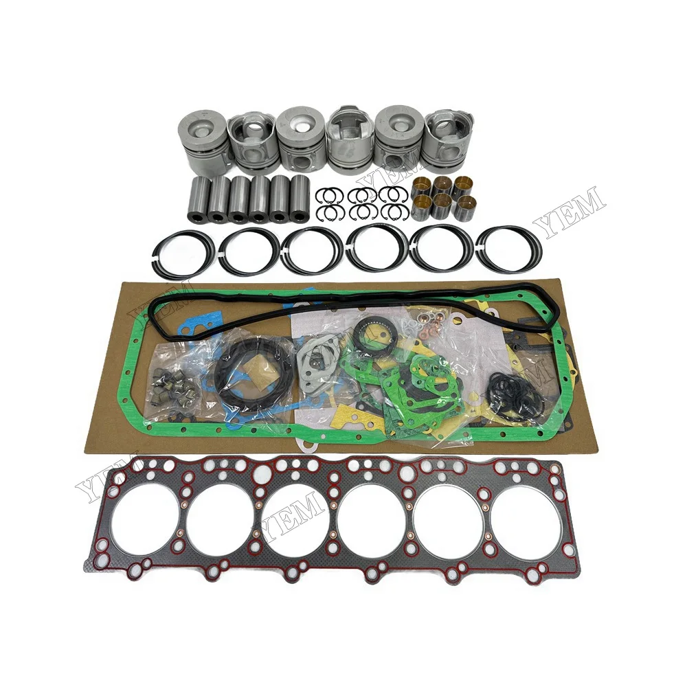 Replacement Rebuild Kit With Cylinder Gaskets Piston Rings Suitable for Doosan / for Develon DB58 High Quality Engine Parts 4