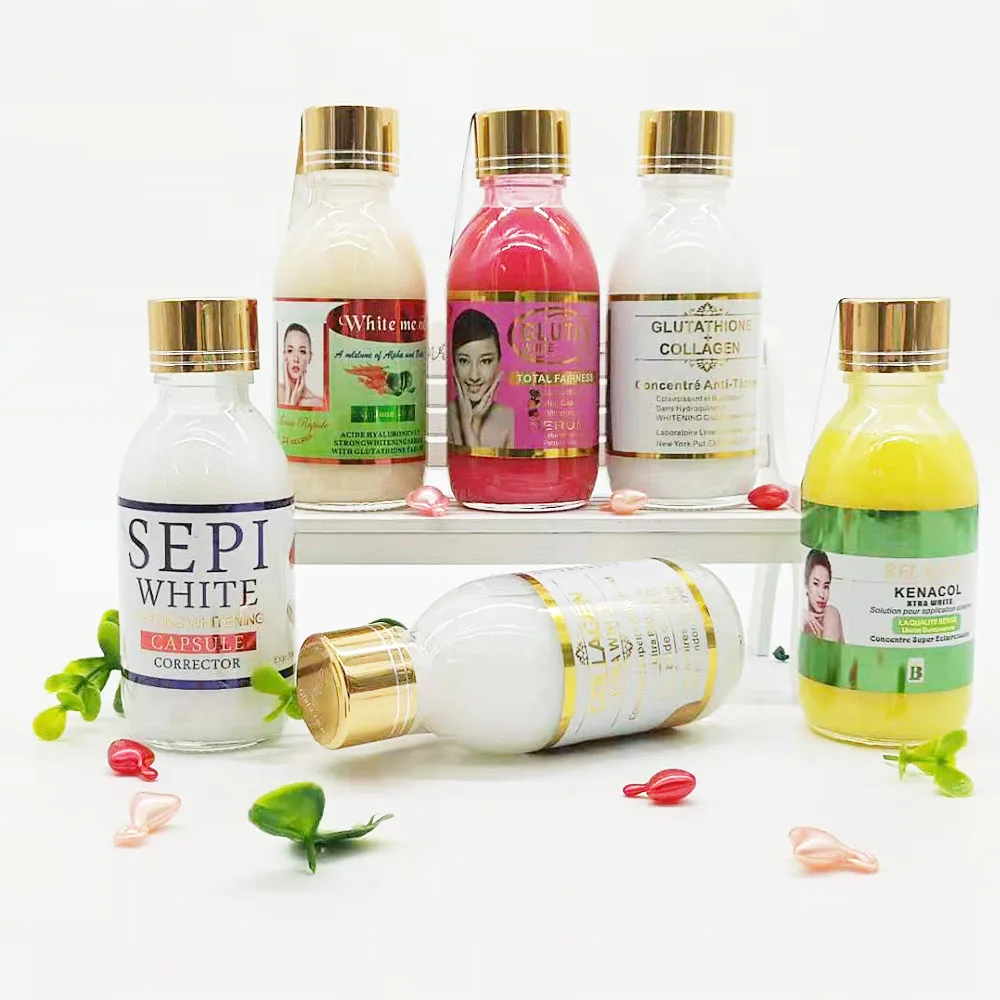 Kit Glutathione Booster Ultra éclaircissant – Ampoules Et Gélules Vitamine C, 30 Ml, Neuf, Senteur Agrumes