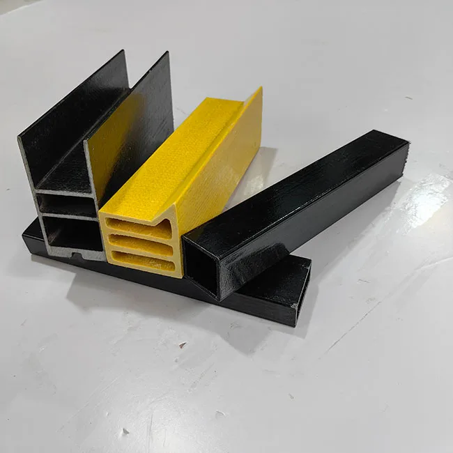 Fiberglass Rectangular Tube Extruded Fiberglass Box Section Hollow Tube Plastic square Tube
