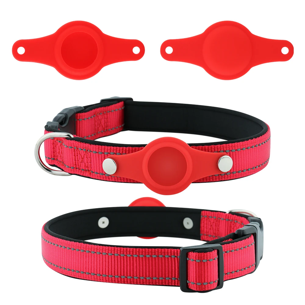 Antilost Cover Air Tags Holder Dog Collar For Pets Safety Scratch