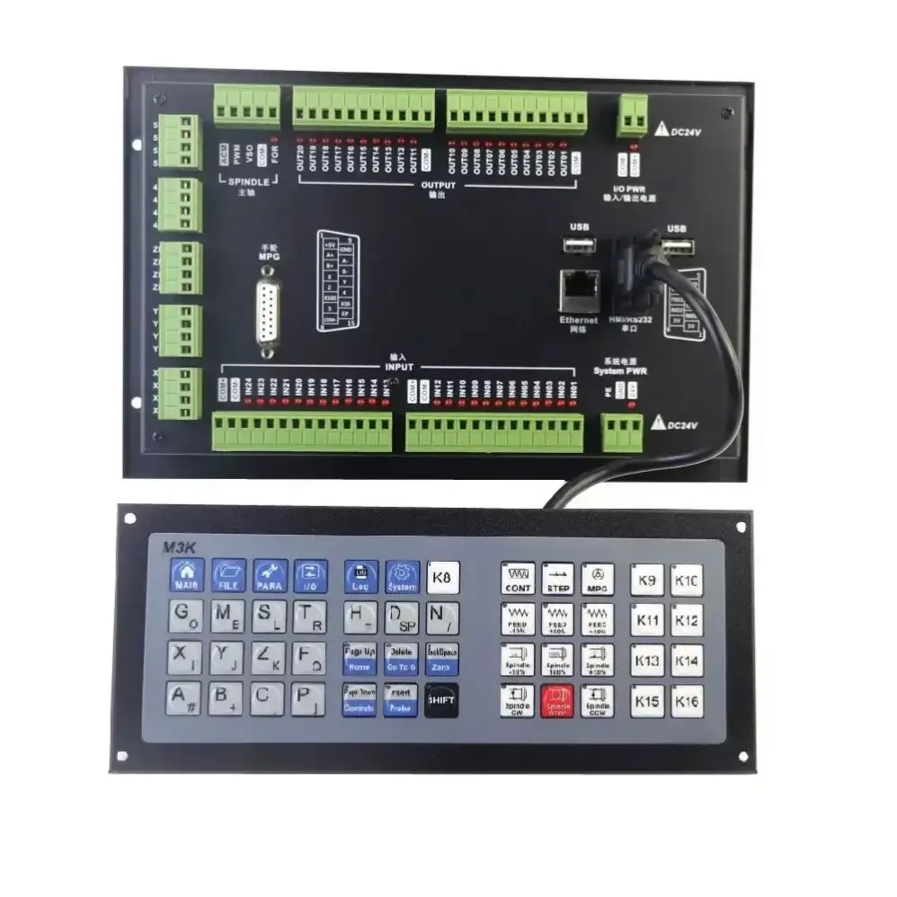 TEBAK M3K DDCS M350 CNC USB Controller Expand Keyboard Buttons 3-axis 4-axis 5-axis CNC Controller System Panel