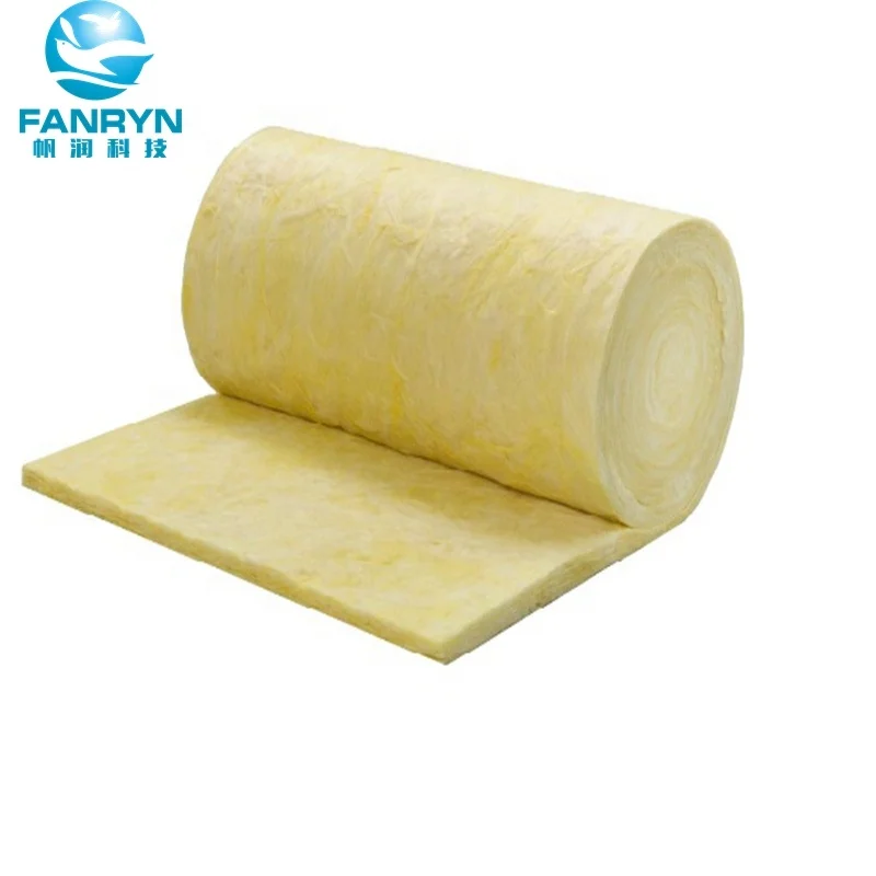 24 Kg/m3 25 Mm Fireproof Glass Wool Felt Supplier Roofing Insulation ...