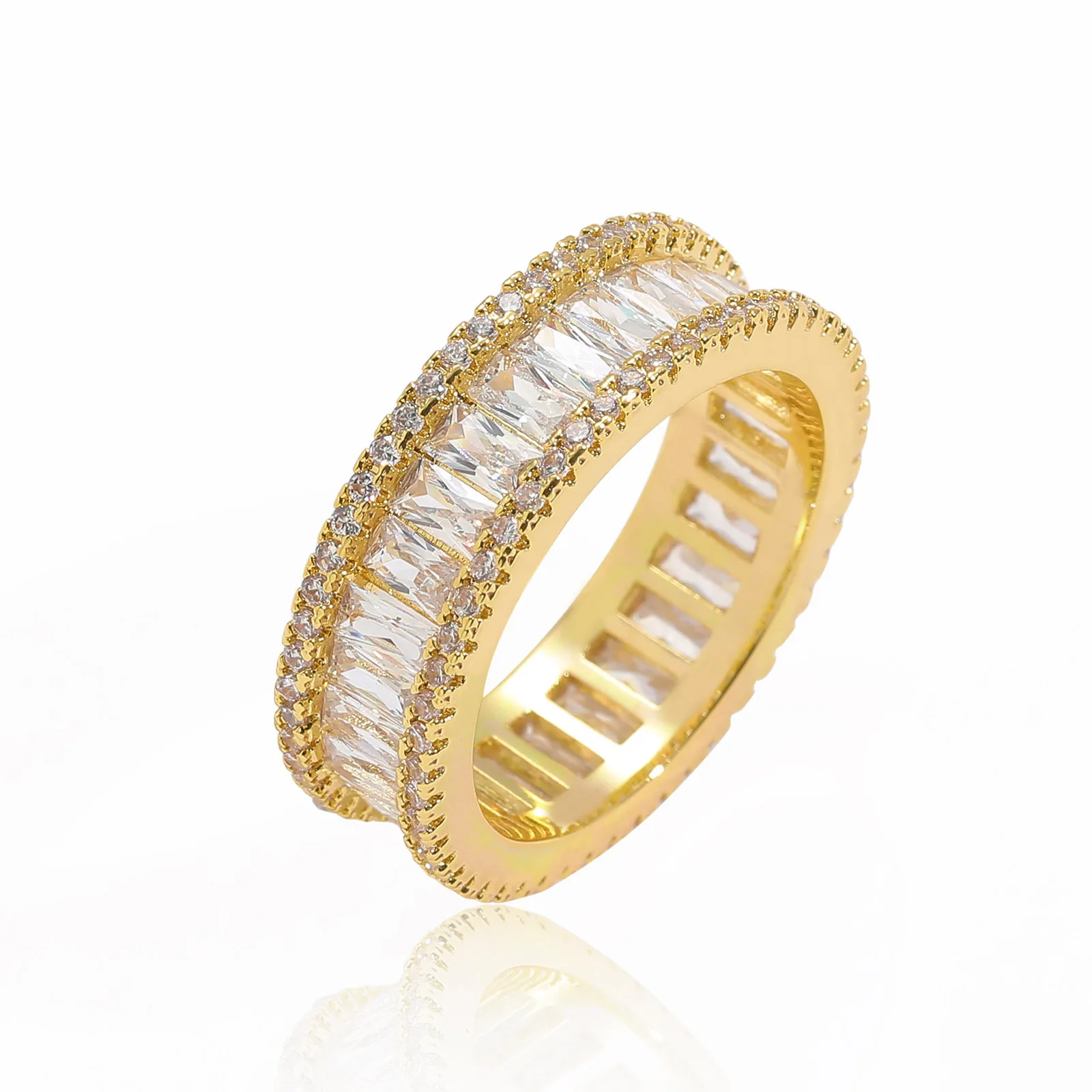 ヒップホップ18kゴールドメッキバゲットczメンズリングラッパーフィンガーリング卸売ブリンブリンジュエリー - Buy Gold Baguette  Ring Cz,Mens Ring,Hip Hop Rings Men Product on Alibaba.com