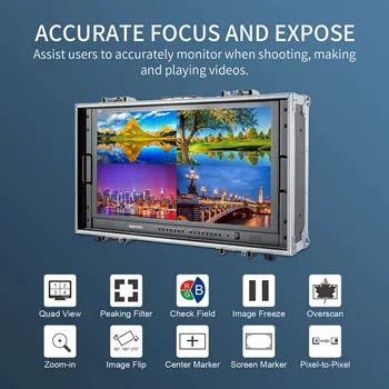 SEETEC 4K280-9HSD-CO OEM 27" 4K Ultra-HD Carry-on Broadcast Director Monitor for CCTV Monitoring & Movie Making Custom Logo detail image
