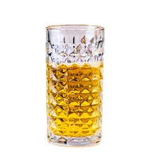 Hot Sale & High Quality Vintage Coffee Milk Glasses Cups 310Ml Fragile Colorful Glass Cup