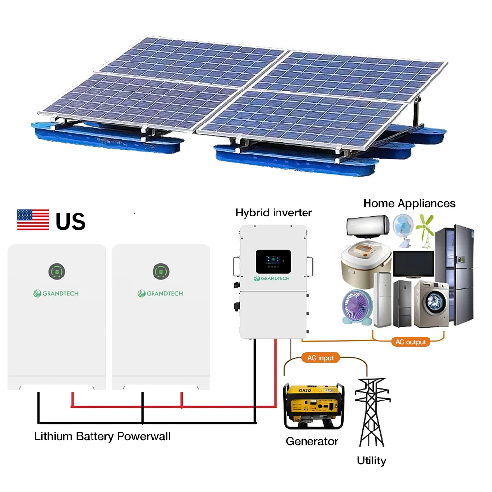 system Energi Haul 10kW 12kW 8kW, System Cymysg Pŵer Haul Gartref, System Paneli Haul, Modrwy Haul, Paneli Pŵer Haul ar gyfer Energi