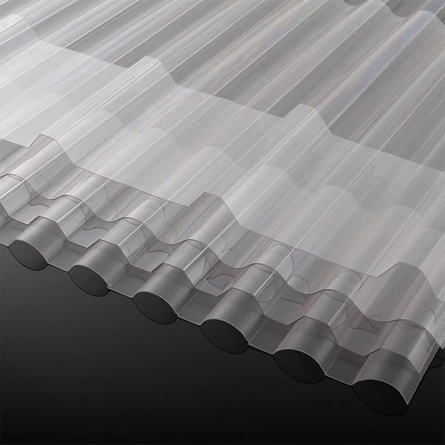 High Impact Strength Lightweight Corrugated Polycarbonate Sheet Transparent Corrugated Roofing Sheet