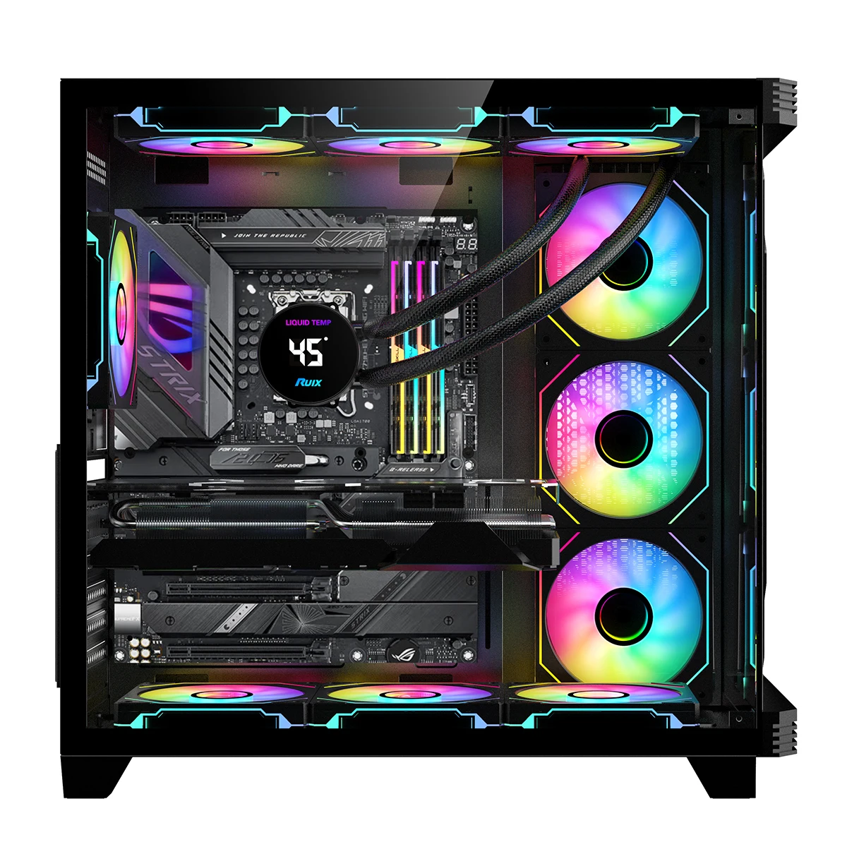 Ruix Aerospace Ultra Customizable Front Led Logo Oem Odm Gaming Pc ...