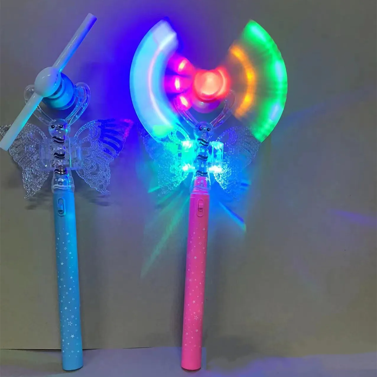 Kids Toys Led Light Up Windmill Led Windmill Glow In The Dark Party Supplies Light Up Magic Wand