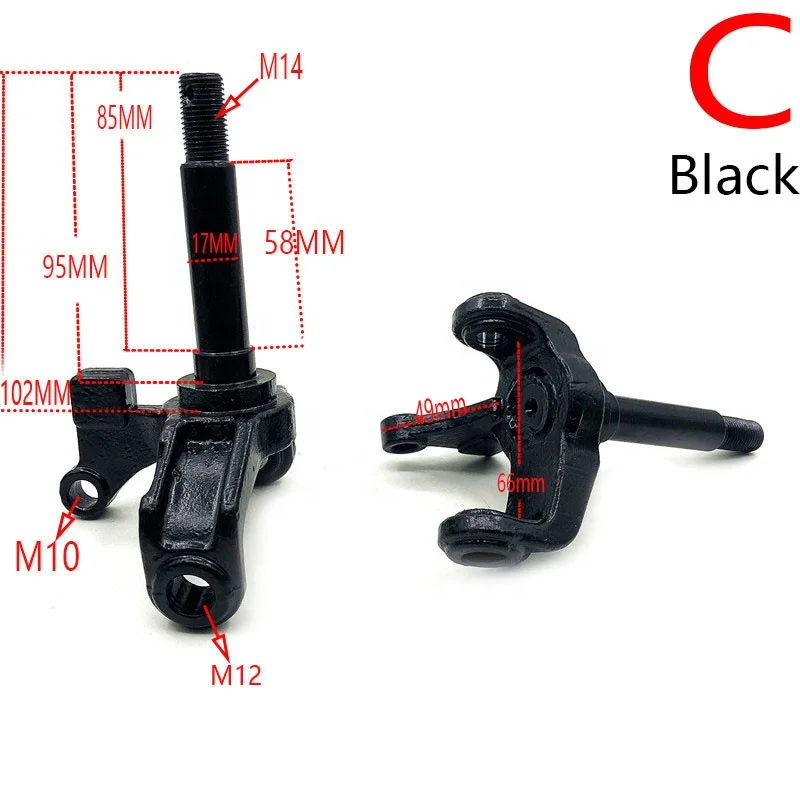 ATV Steering Strut Knuckle Spindles Fit for Chinese 50cc 70cc 90cc 110cc 125cc 150cc 200cc 250cc Go Kart ATV Bike Parts