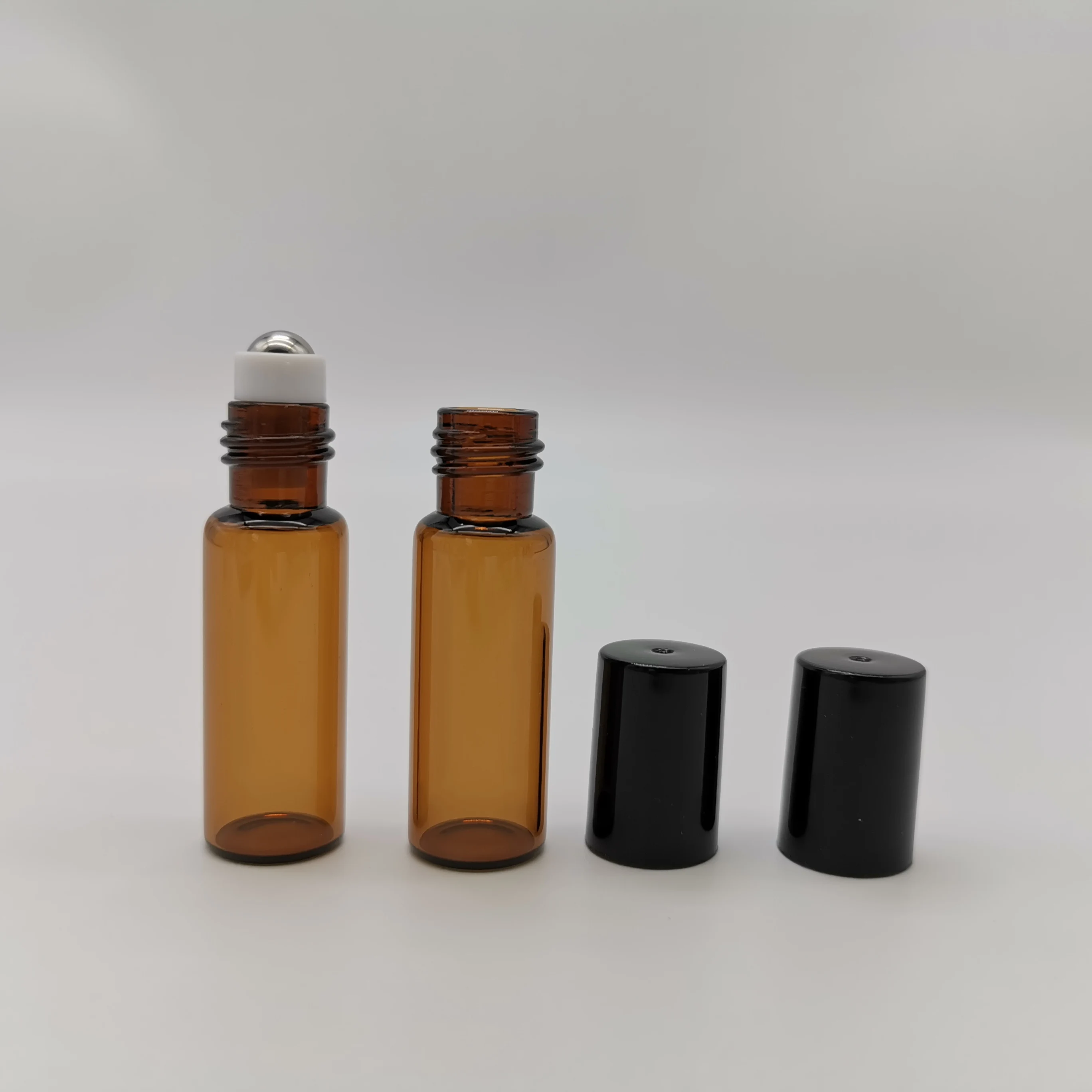 Hanya Amber Essential Oil Roller Bottles 10ml 15ml No Leakage
