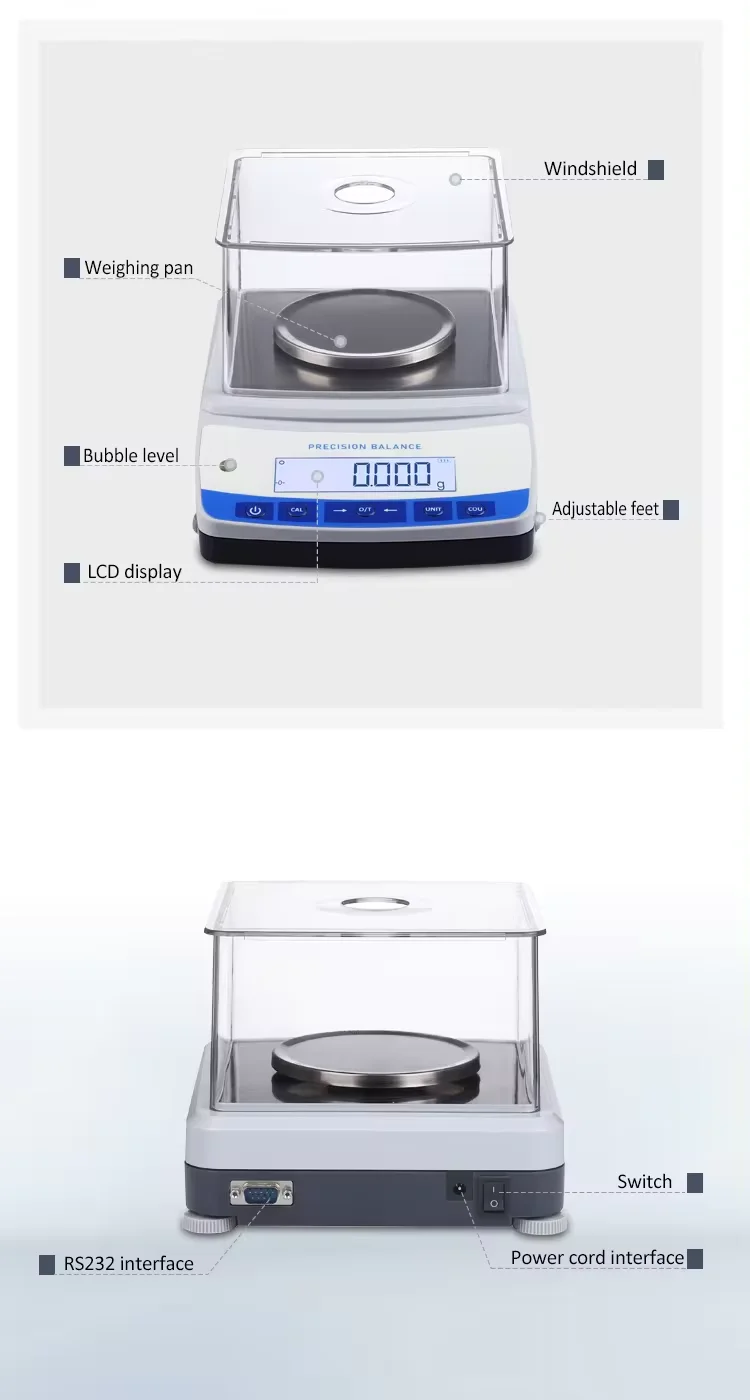 High Precision Electronic Analytical Balances for Lab