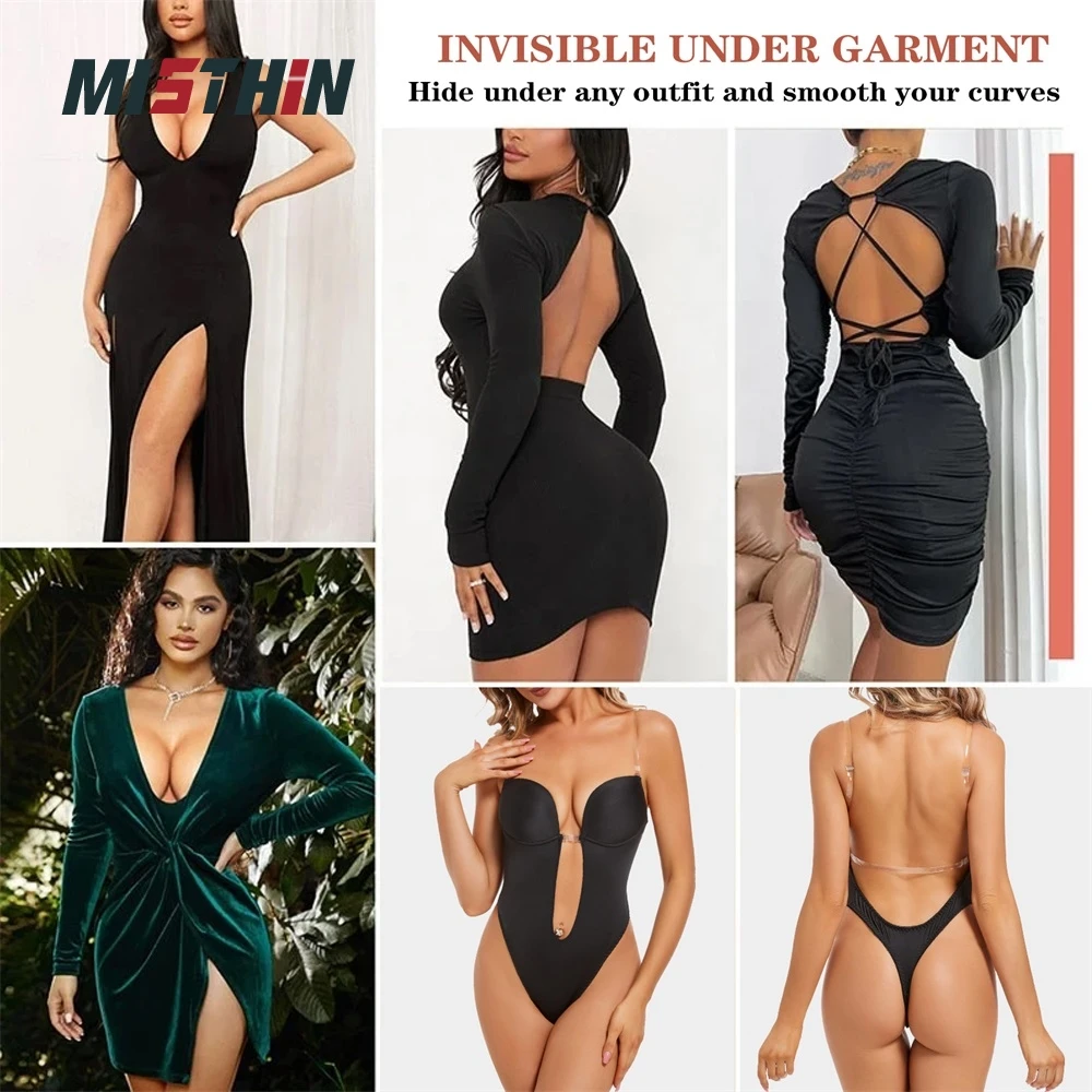 Faja Full Body Backless Bra Bodysuit Shaping Seamless Thong T Low Belly Slimming Tummy Control Shapewear Waist Trainer Shaper details