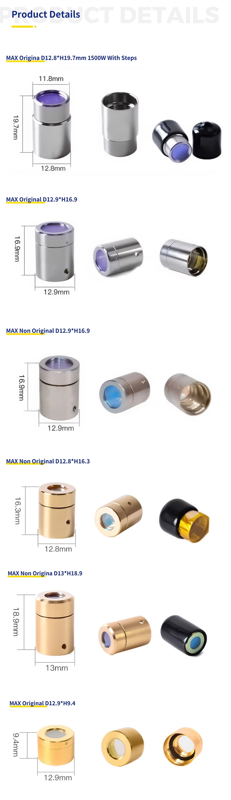 LCXO11-1209G Fiber Laser Machine Parts QBH Output Protective Connector Lens with Protective Cover for MAX New Condition