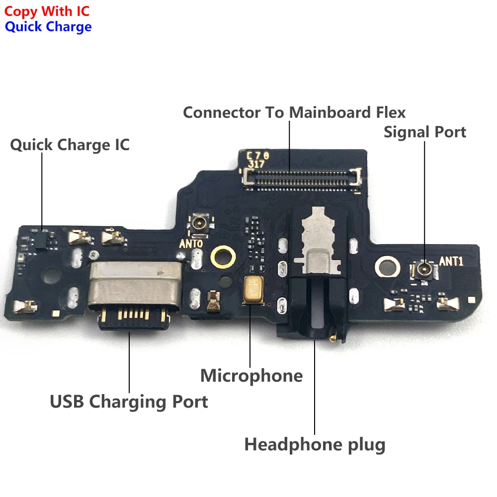 ExtKry Ladebuchse ersatz für Xiaomi Redmi Note 11 Pro 5G/12 Pro 4G/Poco X4 Pro 5G Ladebuchse ersatz Charger Repair Ladeanschluss Dock Connector Mikrofon mit Reparaturset