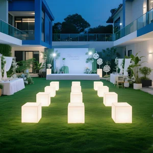 Outdoor Exhibition Activities Garden Light Led Luminous Cube Light Waterproof Floor Lamp Villa Balcony Atmosphere Cube Lamp