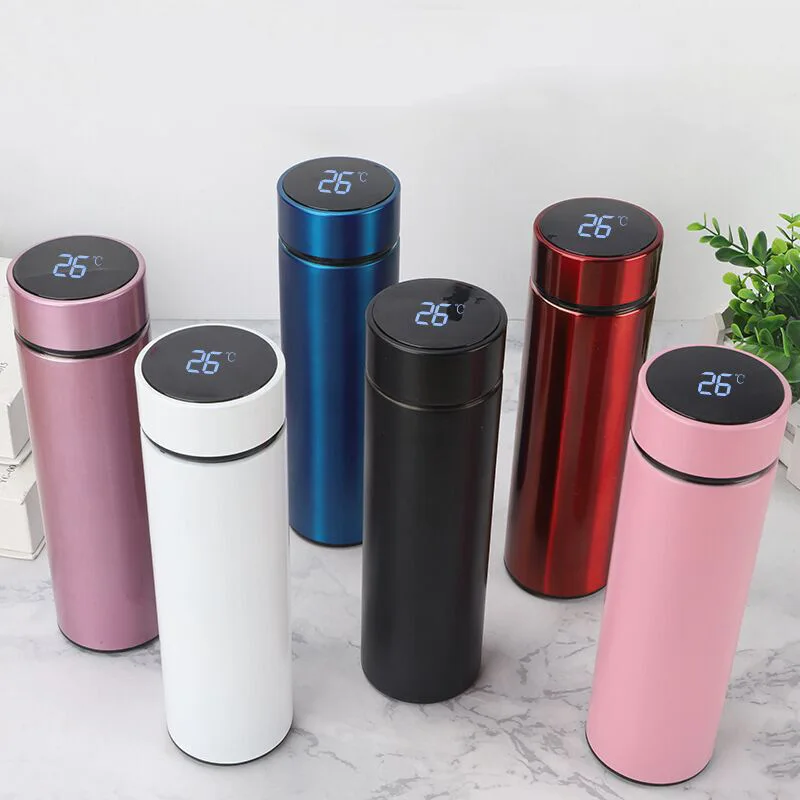 Buy 500ML Smart Thermos Water Bottle Led Digital Temperature