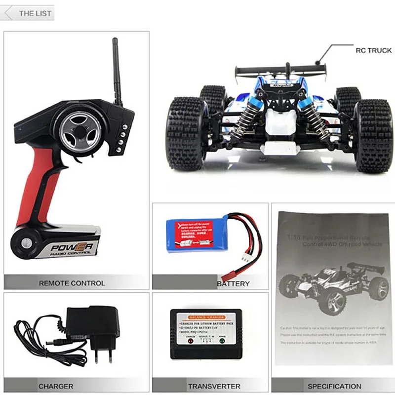 1:18 Scale Stunt RC Toy - High Speed Remote Control Buggy