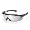 Matte black frame + silver lens