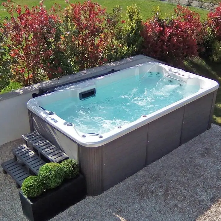 7 People Freestanding Hot Tub with 30 Jets and 1.9M Length for Outdoor Spas and Whirlpool