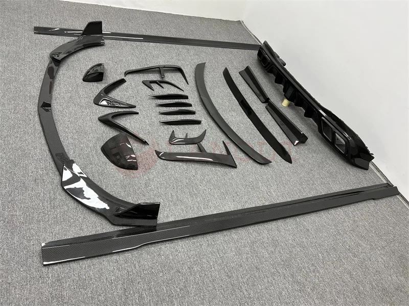 Saias Lado Lábio Frontal Difusor Traseiro e Spoiler Traseiro para Mercedes Benz S-Class foto 3