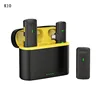 K10 Noir/Jaune Double Port Réduction de Bruit &amp; Monitoring avec Réverbération