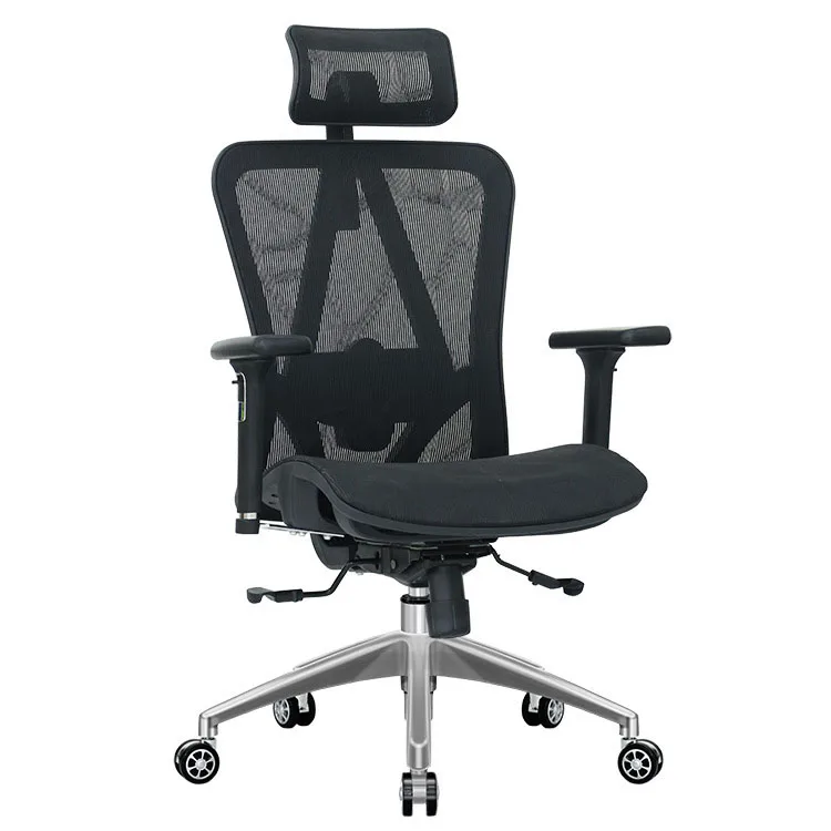 Modern High-Back Mesh Executive Office Chair With Headrest And