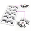 LL02 5 pairs of mink lashes
