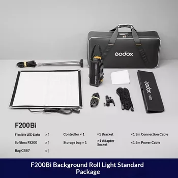 Godox Knowled F200Bi/F400Bi/F600Bi Foldable Dual Color Temperature Fabric Fill Light detail image