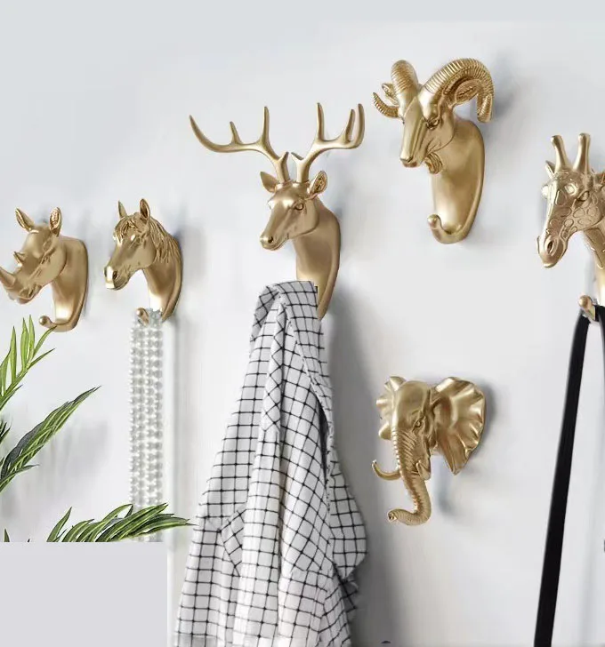 Testa Di Cervo In Ghisa Gancio/appendiabiti A Pare... - Grandado - Foto 13