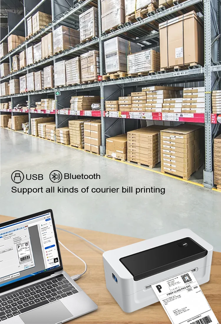 Jr Label Printer Thermal Printer For Labels,Qr Codes,Barcodes,4x6