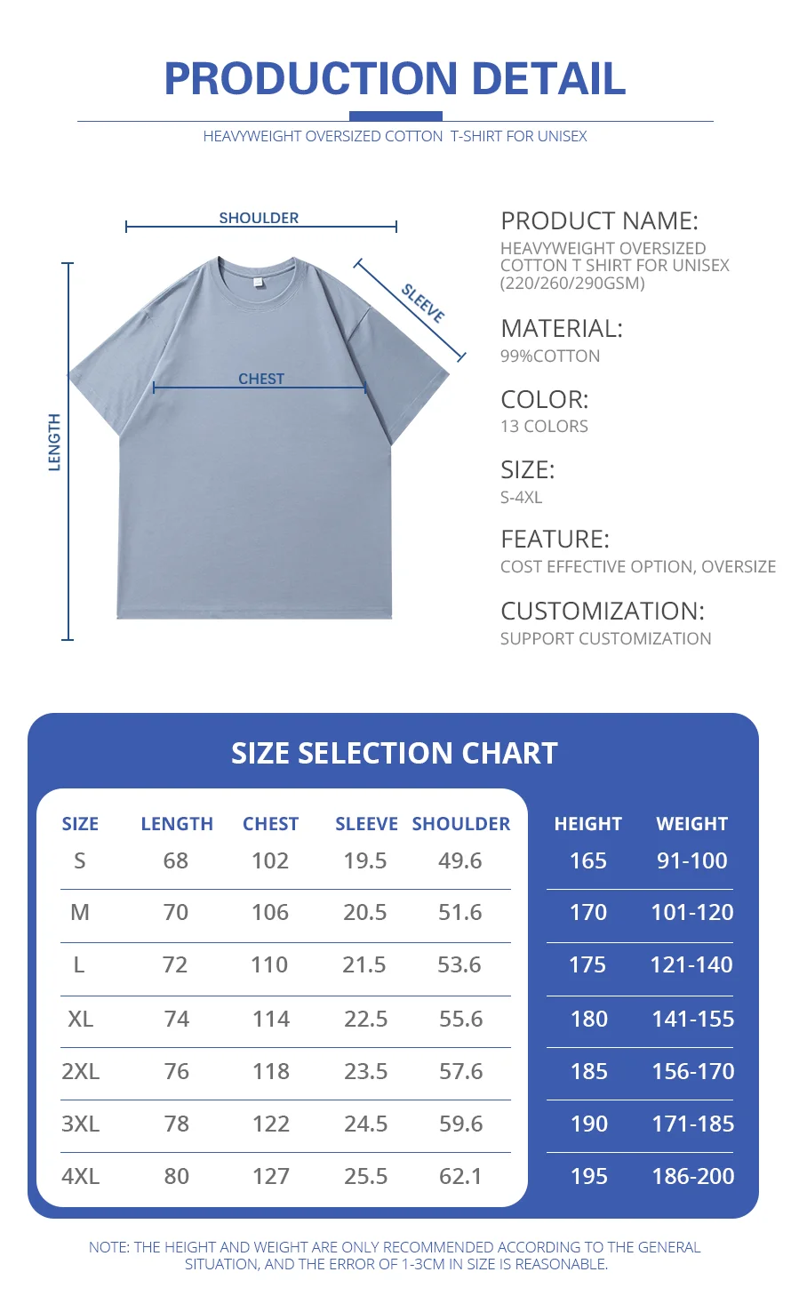 Custom Tshirt 100% Premium Pure Cotton Drop Shoulder Oversized T Shirt ...