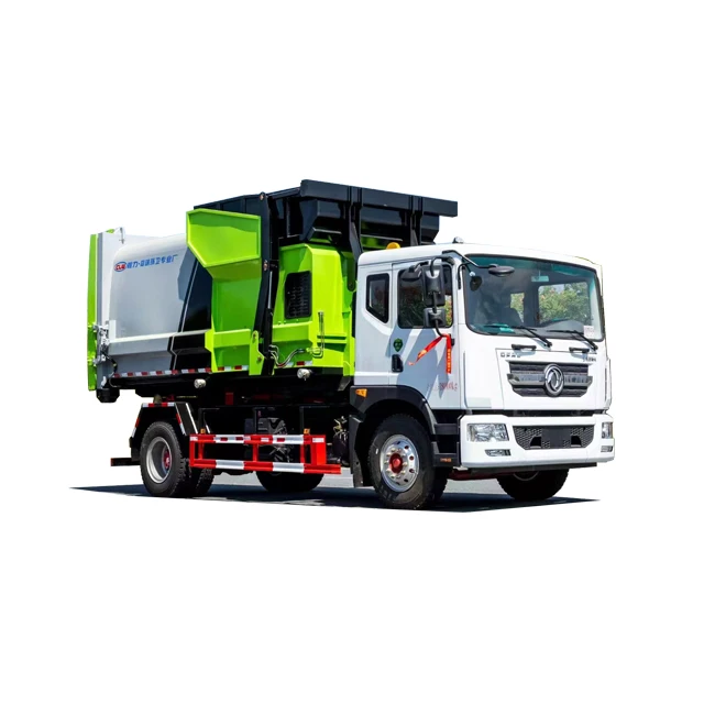 Dongfeng 12 Cbm Hook Arm Garbage Truck Mobile Compressed Garbage Station for Sale