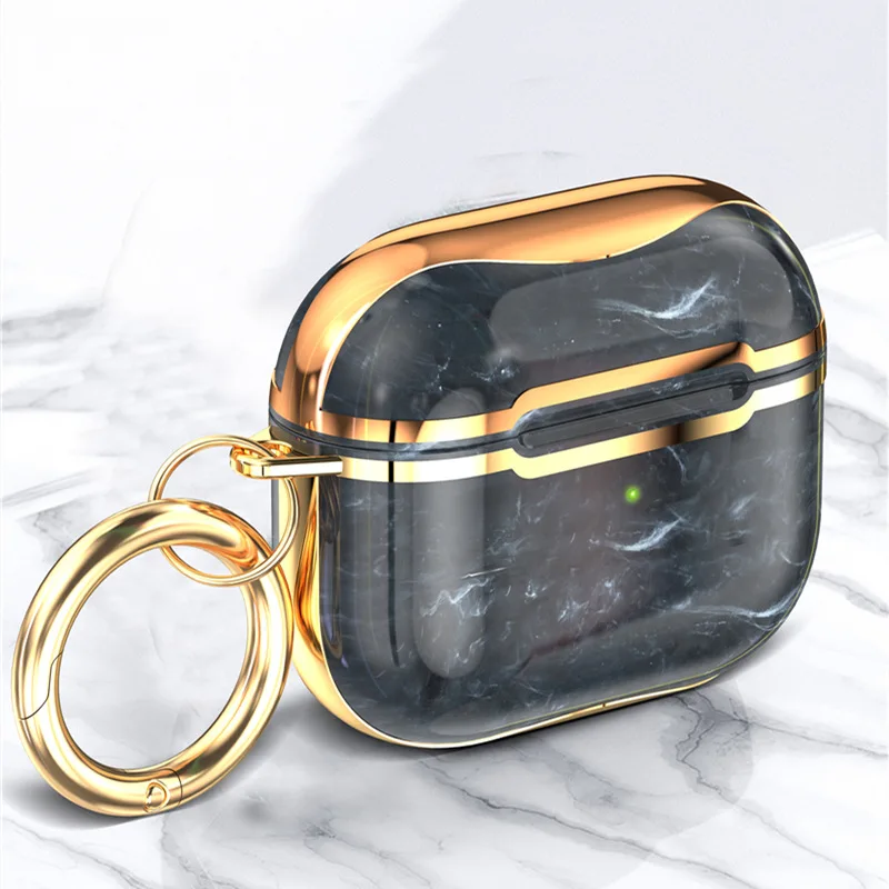 Wholesale Marble Gold Plain for Airpod Pro 3rd Generation Cases Shockproof  Headphone Cover for iPhone Earphone Case From m.