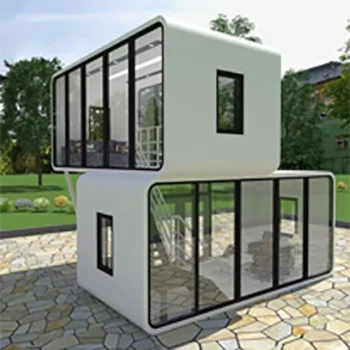 Factory Wholesale prefabricated  two story double layer Apple office Cabin house