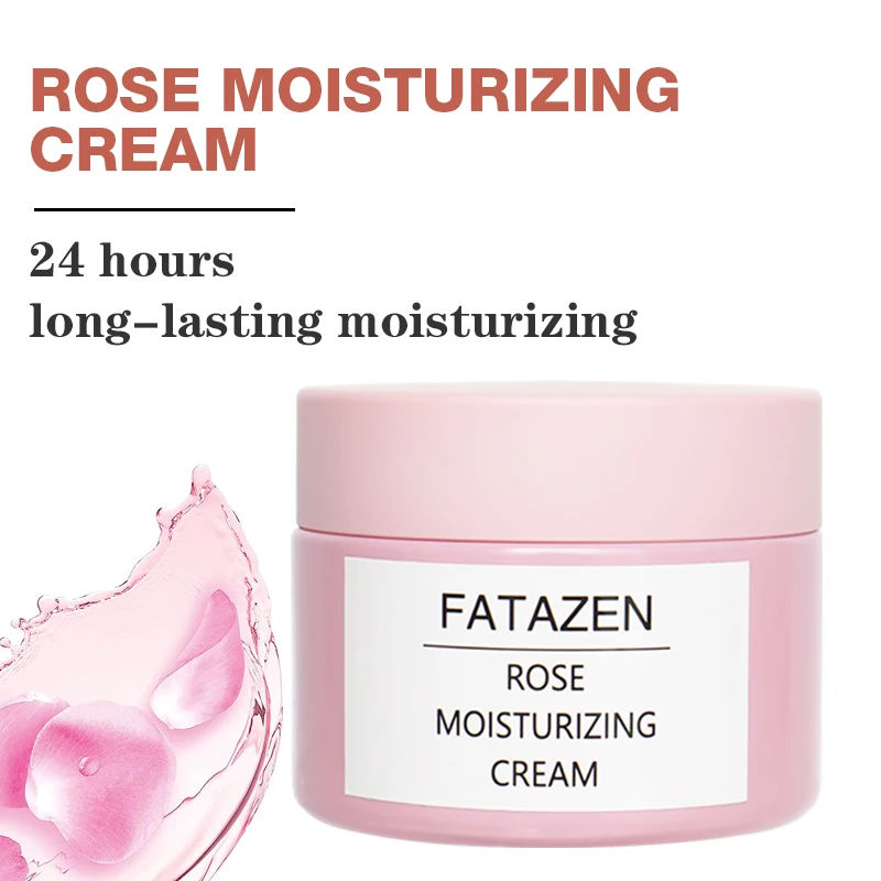 FATAZEN Private Label Deep Lasting Hydration Damascus Rose Moisturizer Skin Care Products Moisturizing Facial Cream