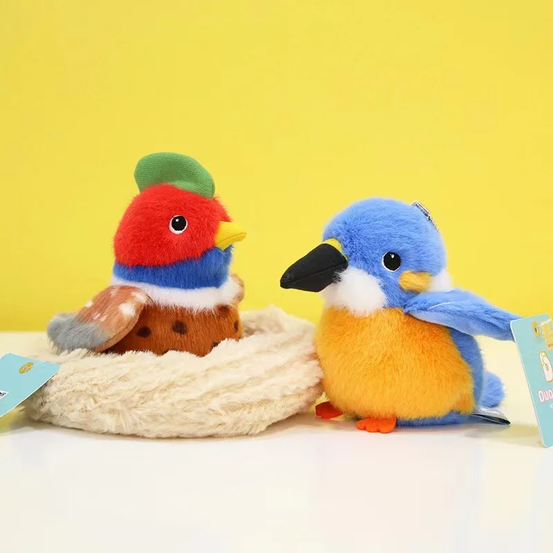 バードキーリング ぬいぐるみトイ スズメ ペンギン オウム 12cm