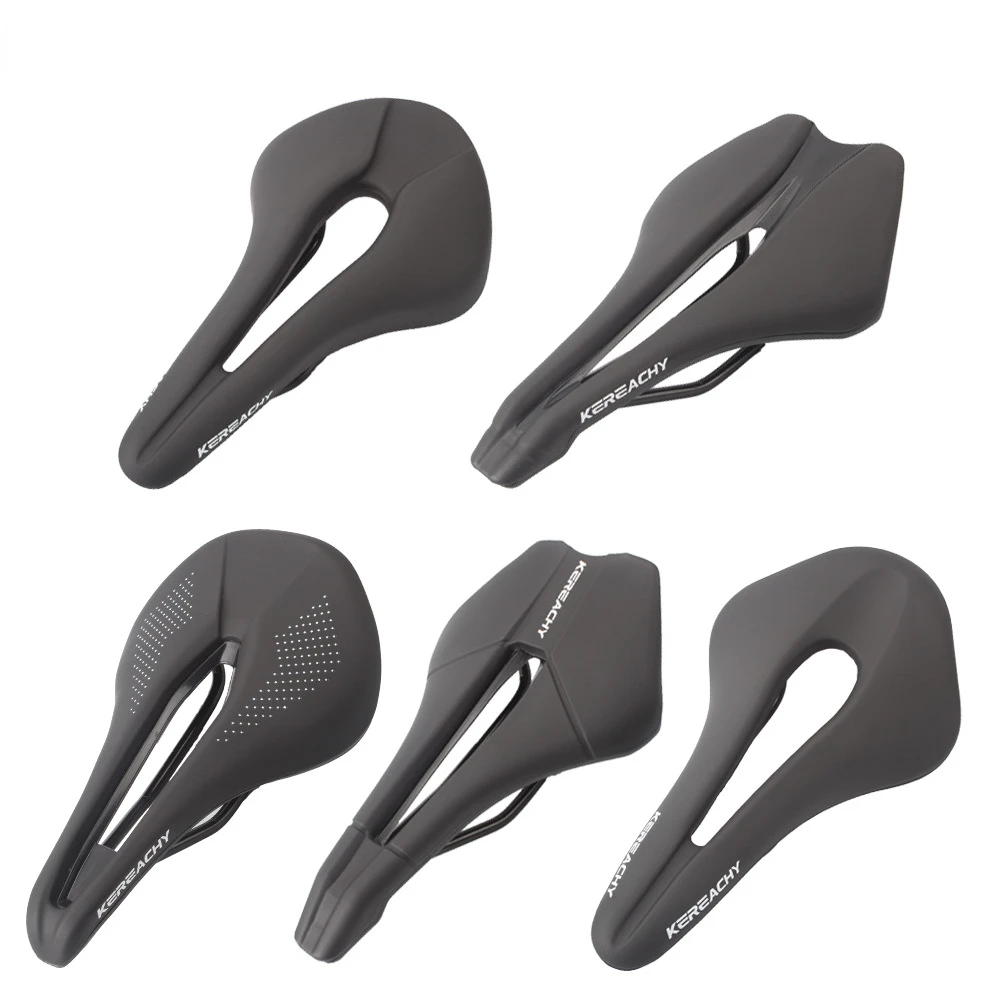 Mountain Highway Bike Saddle Cushion Pu Leather Hollow Comfortable