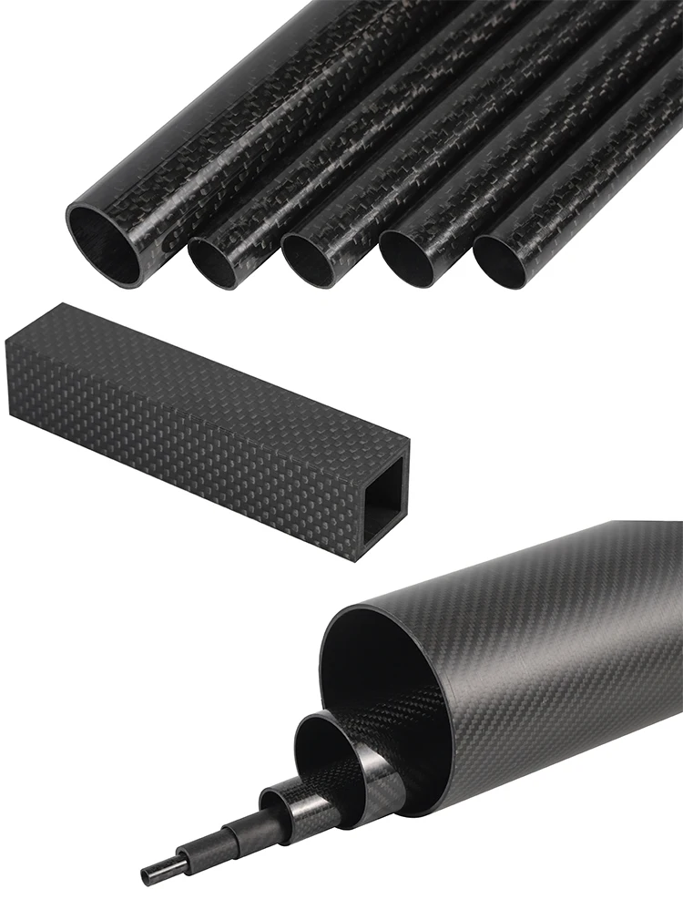 Oem Special Ud Carbon Fabric Surface Large Diameter Carbon Fiber Tubes