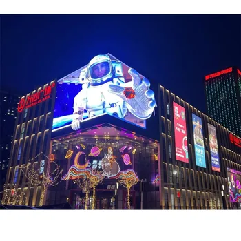 Factory Supply Naked-Eye 3D Full Color HD LED Display Panel Outdoor Advertising Board Retail Stores Shopping Malls Education