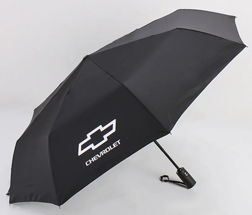 High Quality Travel Foldable Windproof 3 Folding Promotion Printing Auto Open Umbrella With Customer Logo Print