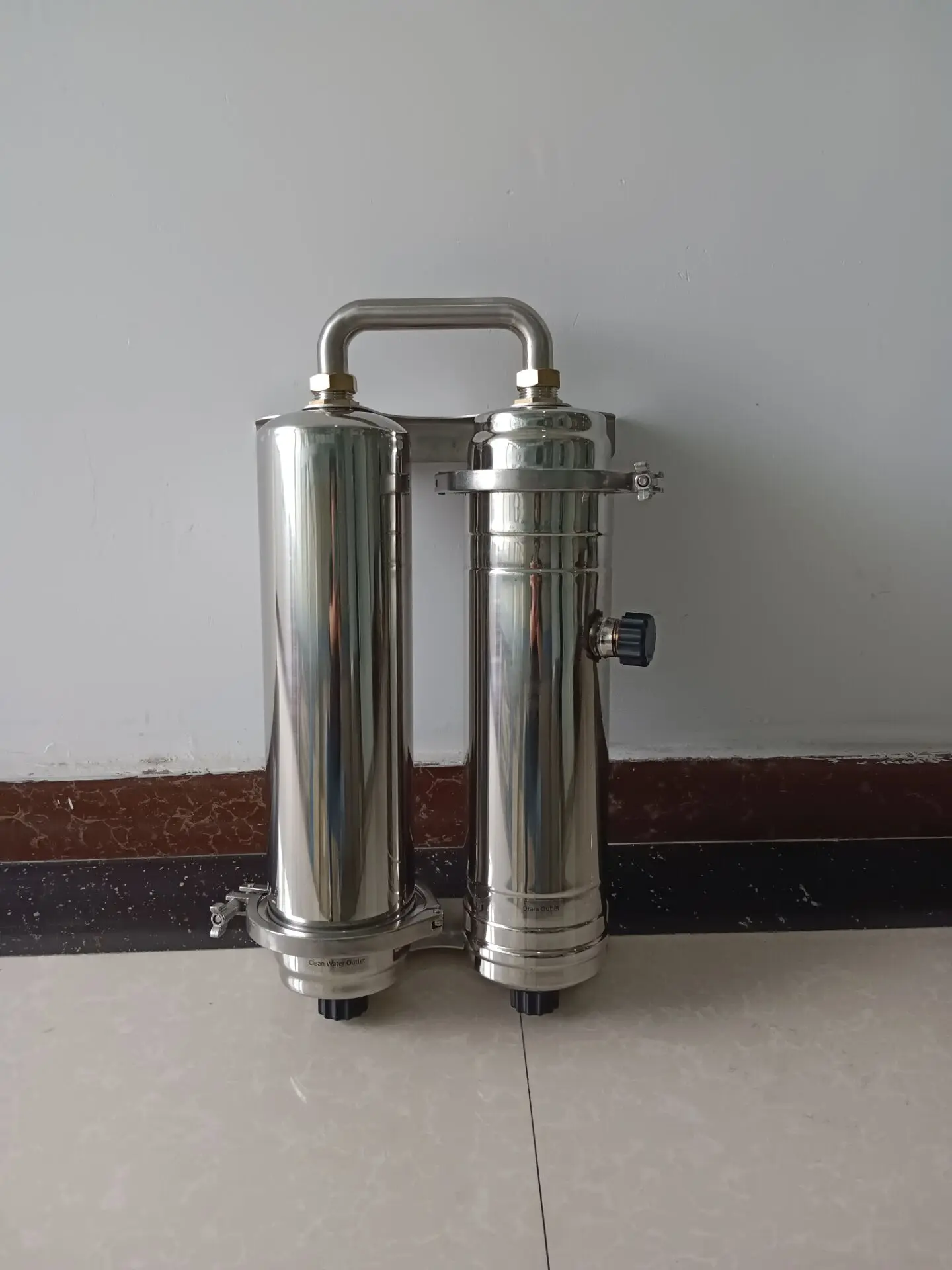 Myteck 3000LPH Large Flow Stainless Steel Home Water Purifier Filters System With UF Carbon Filter for Whole House