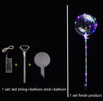 Оптовая продажа круглые светодиодные воздушные шары в форме единорога звезды