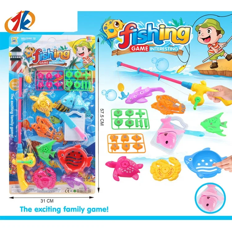 2024 new game set promotion gift classic kids mini ocean animal toys fishing suit set toys