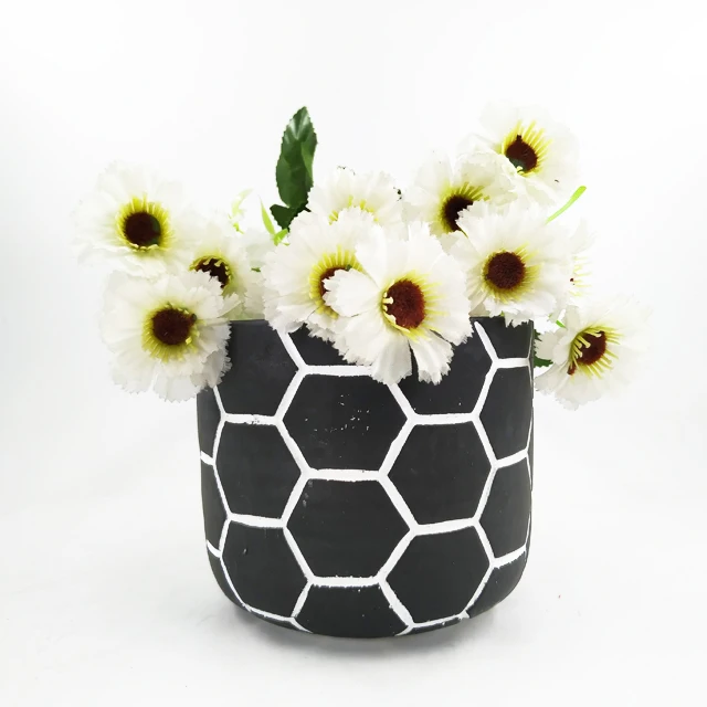 Latest Design Concrete Table Small Plant Pot Mini Cement Flower Pot